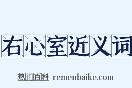 右心室近义词是什么意思的图片